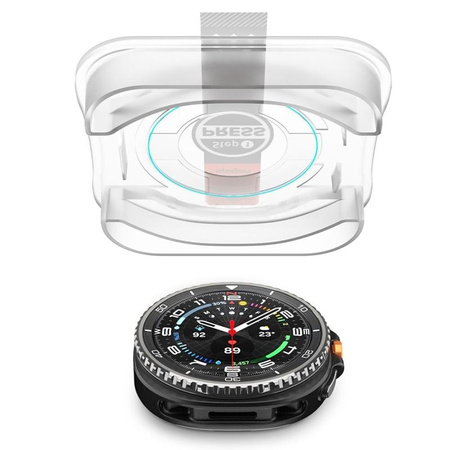 SZKŁO HARTOWANE NA EKRAN DO GALAXY WATCH 8 CLASSIC 46, Spigen Ochronne 2szt