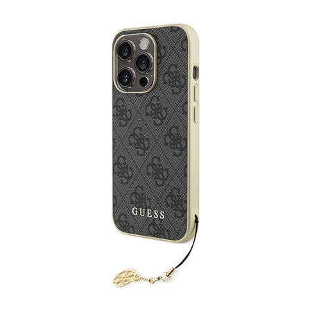 Guess 4G Charms Collection - iPhone 15 Pro tok (szürke)