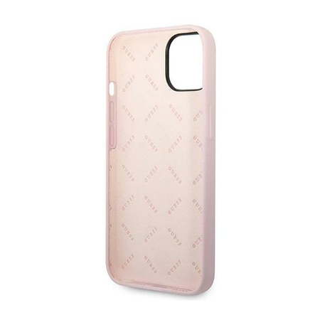 Guess Silicone Triangle Logo - Etui iPhone 14 (fioletowy)