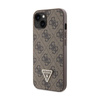 Guess Crossbody 4G fém logóval - iPhone 14 tok (barna)