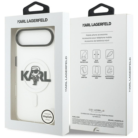 Karl Lagerfeld IML Karl Sketch Logo MagSafe - Hülle iPhone Air (transparent)