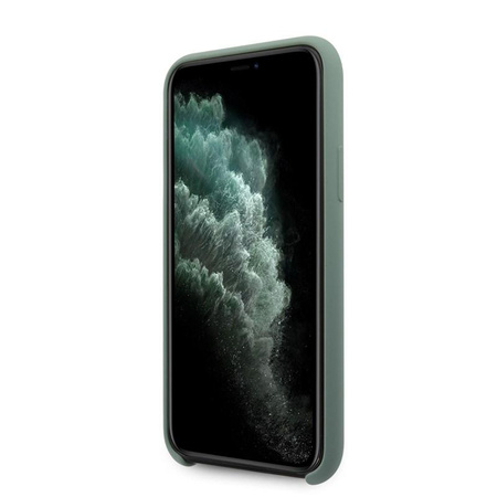 Guess Silicone 4G Tone to Tone - Coque iPhone 11 Pro (kaki)