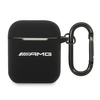 Étui en silicone AMG Big Logo - AirPods (noir)