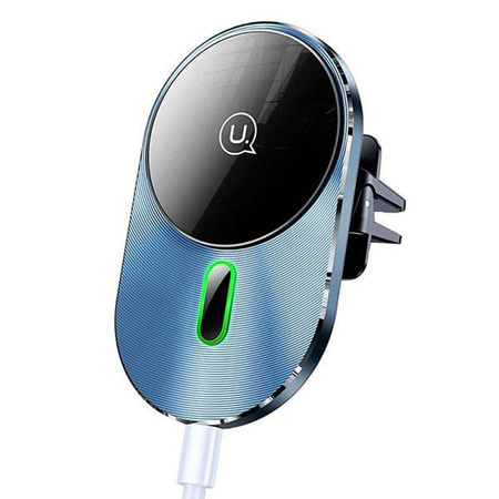 USAMS US-CD170 - Magnetický držák do auta s 15W bezdrátovým nabíjením (černý)