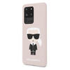 Karl Lagerfeld Fullbody Silicone Iconic - Coque Samsung Galaxy S20 Ultra (Rose clair)