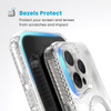 Speck Presidio Perfect-Clear Grip MagSafe - iPhone 16 Pro Max Fall (Clear / Chrom-Finish / Serene Silber)