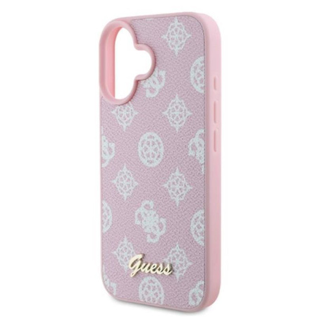 Guess Peony Script MagSafe - iPhone 16 Tasche (rosa)