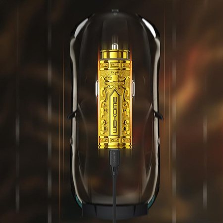 Szybka Ładowarka Samochodowa USB C + USB A WEKOME PD 20W Złota