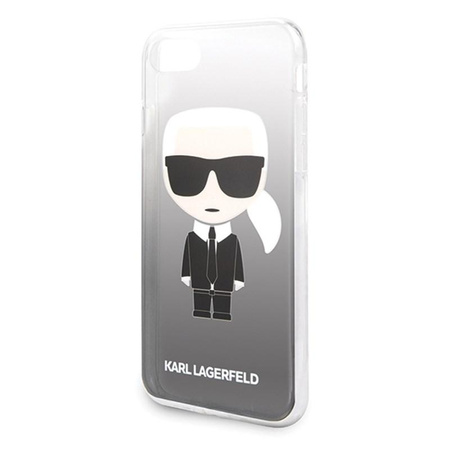 Karl Lagerfeld Iconic Karl Gradient - iPhone SE 2020 / 8 / 7 Tasche (schwarz)