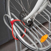 ZAPIĘCIE ROWEROWE LINKA NA KLUCZ BLOKADA, do Roweru, Czerwone, Dunlop, 65cm