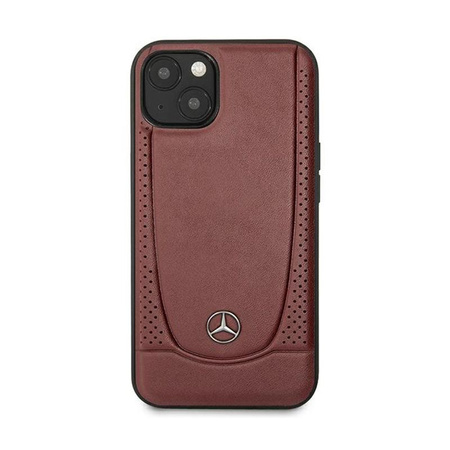 Mercedes Leather Urban Line - iPhone 15 Case (red)