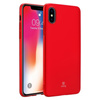 Crong Smooth Skin - pouzdro pro iPhone Xs / X (červené)