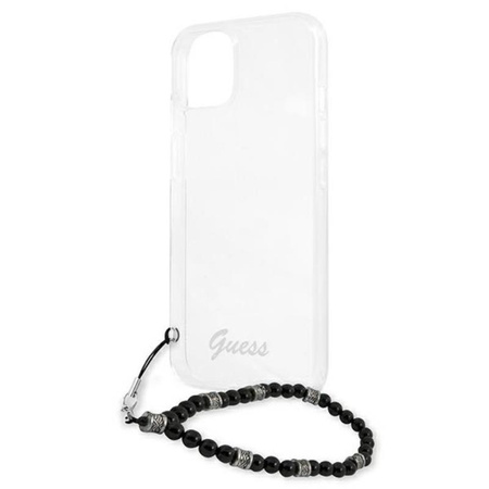 Guess Black Pearl Strap - iPhone 13 Mini Case (Transparent)