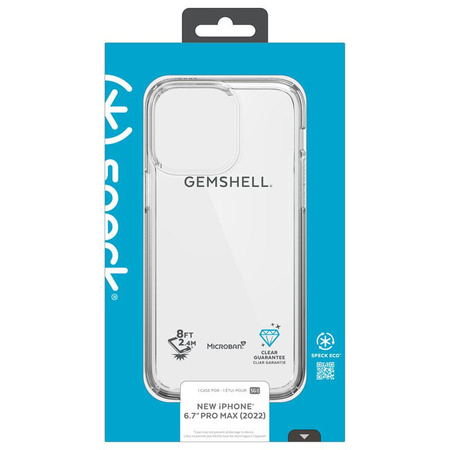 Speck Gemshell - iPhone 14 Pro Max Hülle mit MICROBAN-Beschichtung (Klar)