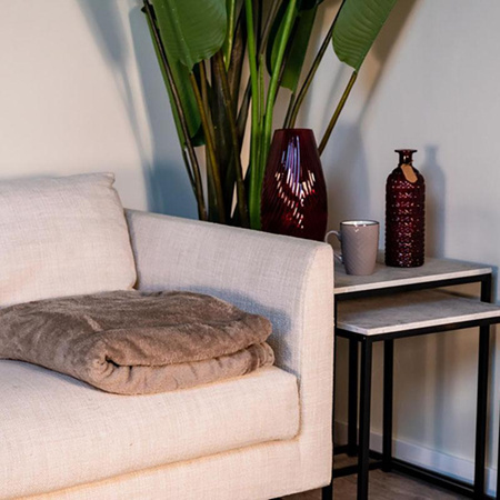 Flanell-Decke 200x150cm (braun)