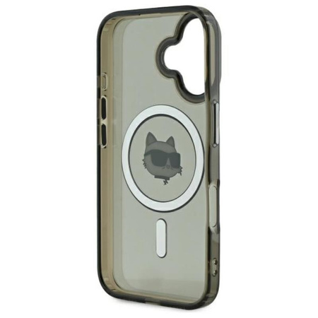 Karl Lagerfeld IML Metal Choupette Head MagSafe - iPhone 16 Case (black)