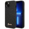 Guess Glitter Flakes Metal Logo Case - Coque iPhone 14 (noir)