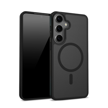 Crong Hybrid Matte Magnetic - MagSafe Case Samsung Galaxy S24 (Black)