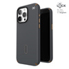 Speck Presidio2 Pro ClickLock & MagSafe - Coque pour iPhone 15 Pro Max (Gris anthracite / Bronze froid)