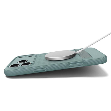 ETUI DO IPHONE 17 PRO MAX do MAGSAFE SPIGEN PARALLAX ORYGINALNE ZIELONE