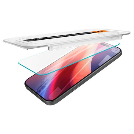 Spigen GLAS.TR EZ FIT Privacy - Verre trempé avec filtre de confidentialité pour iPhone 16 Pro