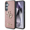 Guess Fixed Glitter Big 4G Metal Logo - Hülle für Samsung Galaxy S25+ (rosa)