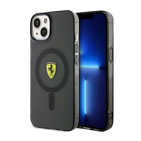 Ferrari Translucent MagSafe - iPhone 14 Case (Black)