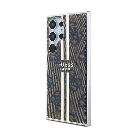 Guess IML 4G Gold Stripe - Samsung Galaxy S24 Ultra tok (barna)