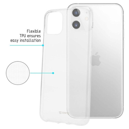 Crong Crystal Slim Cover - Custodia per iPhone 11 (trasparente)