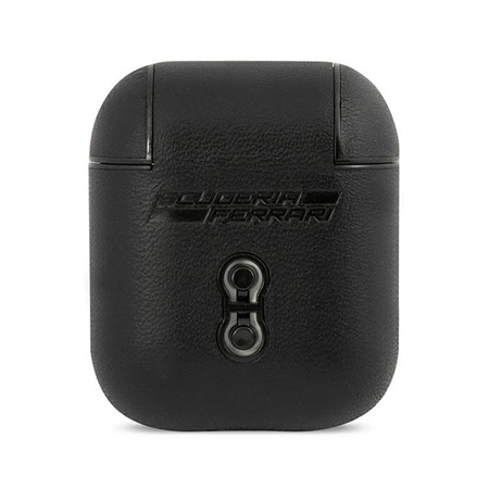 Ferrari On Track Leather - AirPods 1/2 gen case (black)