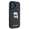 Karl Lagerfeld Monogramm Karl Head Pin - iPhone 16 Hülle (schwarz)