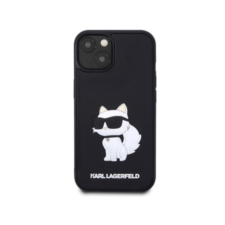 Karl Lagerfeld 3D Rubber NFT Choupette - Coque pour iPhone 14 Plus (Noir)