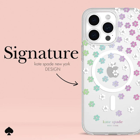 Kate Spade New York Ochranné pouzdro MagSafe - iPhone 15 Pro Max (Scattered Flowers)