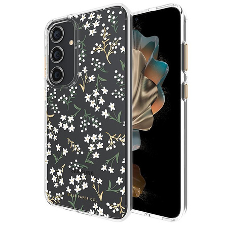 Rifle Paper Clear - pouzdro pro Samsung Galaxy S24+ (Petite Fleurs)