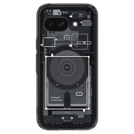 Spigen Ultra Hybrid MagSafe - pouzdro pro Google Pixel 9a (Zero One Black)