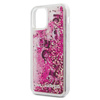 Karl Lagerfeld Glitter Liquid Floating Charms - iPhone 12 / iPhone 12 Pro Case (Pink Floating Charms)