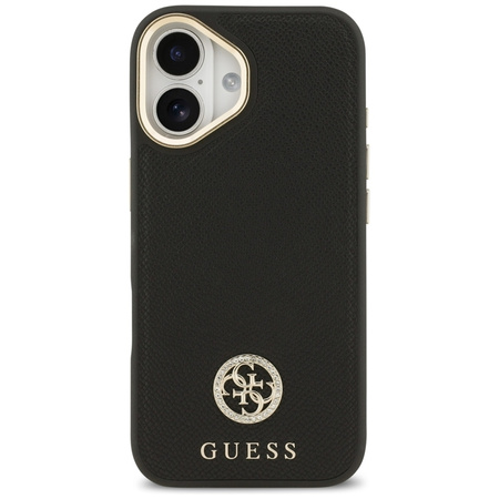 Guess Grained Strass Logo MagSafe - Case iPhone 17 (black)