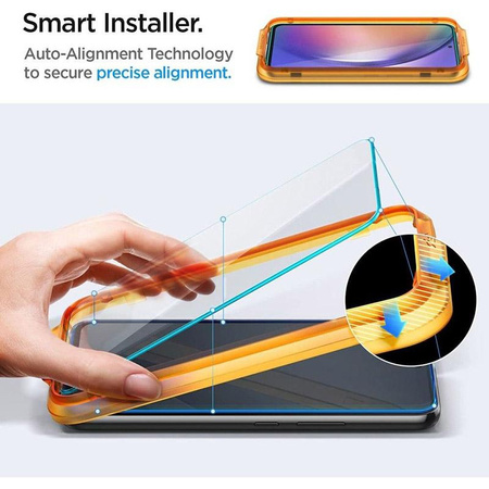 Spigen Alm Glas.TR 2-Pack - gehärtetes Glas für Samsung Galaxy A54 5G (2 Stk.) (Löschen)