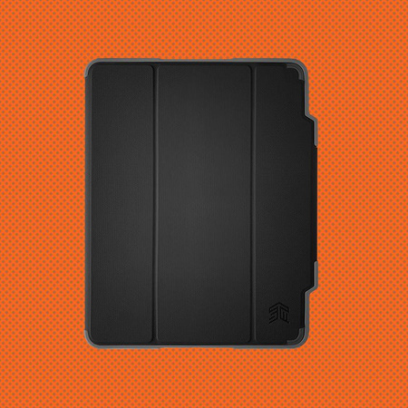 STM Dux Plus - Páncélozott tok iPad 11" (2025) / 10.9" (2022) MIL-STD-810G készülékhez Apple Pencil tartóval (fekete)