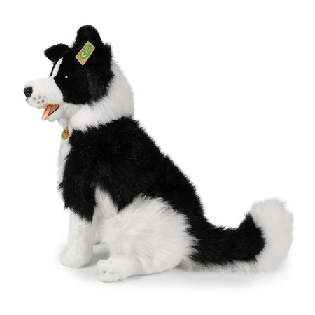 Rappa - Plüss valósághű kabala Border Collie kutya ülve 40 cm Környezetbarát