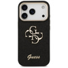 Guess Fixed Glitter Big 4G Metal Frame - Hülle iPhone 17 Pro (schwarz)