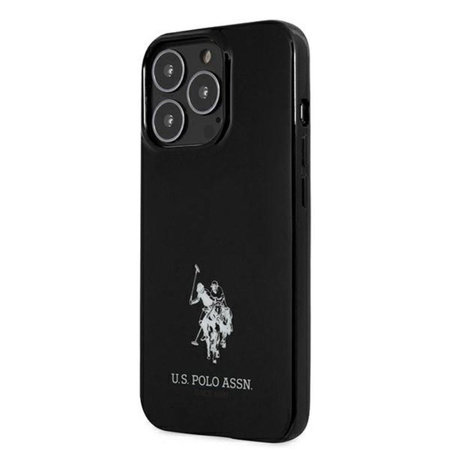 US Polo Assn Horses Logo - pouzdro na iPhone 13 Pro (černé)