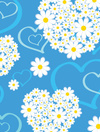 Nexgen Skins - Set de skin à effet 3D pour iPad 2/3/4 (Hearts and Daisies 3D)