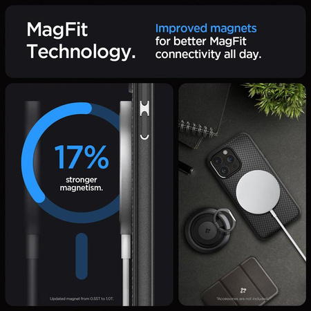 Spigen Mag Armor MagSafe - Étui pour iPhone 15 Pro Max (Noir mat)