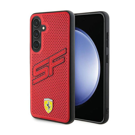 Ferrari Big SF Perforované pouzdro - Samsung Galaxy S24 (červené)