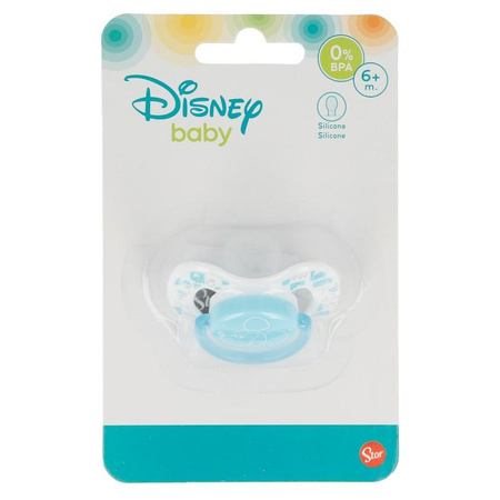 Mickey Mouse - Tétine en silicone 6 m+ (bleu)