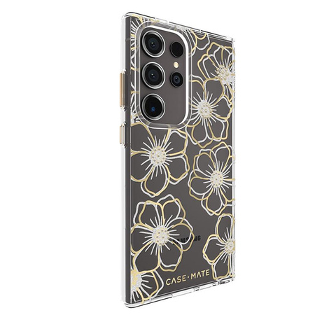 Case-Mate Floral Gems - tok Samsung Galaxy S24 Ultra (Arany)