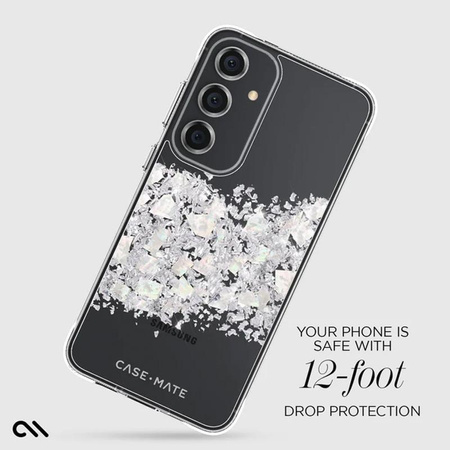 Case-Mate Karat - Samsung Galaxy S24+ case decorated with mother of pearl (A Touch of Pearl)