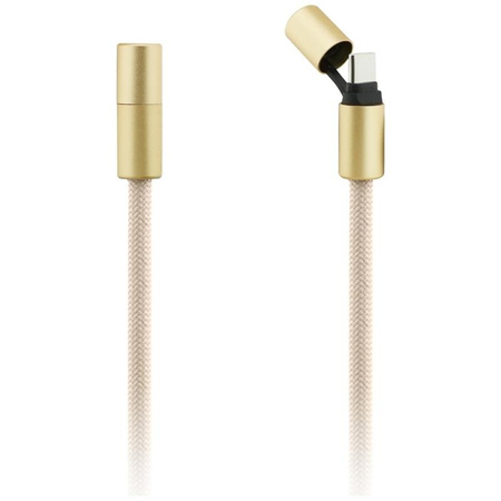 BEŻOWY KABEL USB C 1.5M SZYBKIE ŁADOWANIE GUESS PASEK DO TELEFONU CROSSBODY