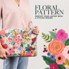 Rifle Paper Laptop Sleeve - MacBook Pro 15" / Laptop 15.6" cover (Garden Party Blush)
